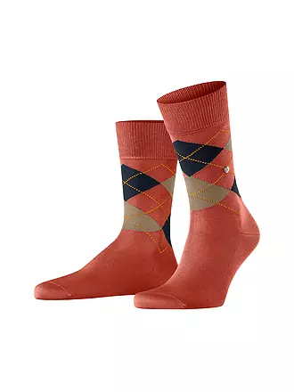 BURLINGTON |  Herren Socken MANCHESTER dark rock | orange