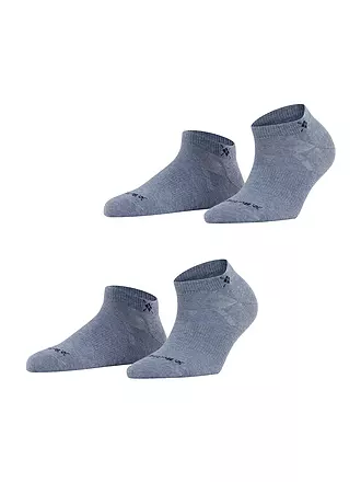 BURLINGTON | Damen Sneaker-Socken 2er Pkg. EVERYDAY 36-41 marine | blau