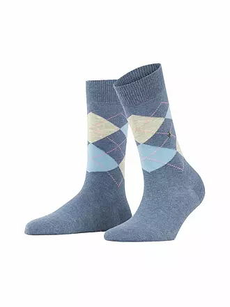 BURLINGTON | Damen Socken 2er Pkg. BASIC GIFT BOX 36-41 sortiment | blau