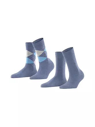 BURLINGTON | Damen Socken EVERYDAY 2-er Pkg 36-41 black | blau