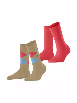 BURLINGTON | Damen Socken EVERYDAY 2-er Pkg 36-41 light grey | beige