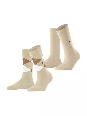 BURLINGTON | Damen Socken EVERYDAY 2-er Pkg 36-41 navy white | beige