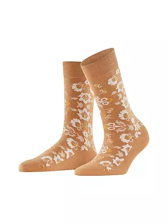 BURLINGTON | Damen Socken VELVET BLOOMS 36-41 marine | braun