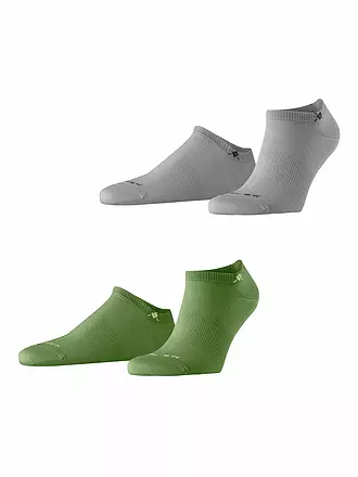 BURLINGTON | Herren Sneaker Socken EVERYDAY 2-er Pkg. 40-46 black | olive