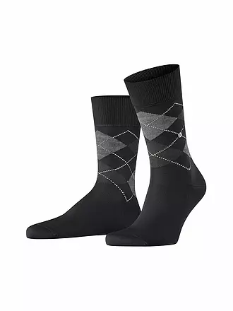 BURLINGTON | Herren Socken 40-46 MANCHESTER anthracite melange | schwarz