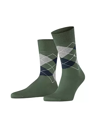 BURLINGTON | Herren Socken 40-46 MANCHESTER anthracite melange | olive