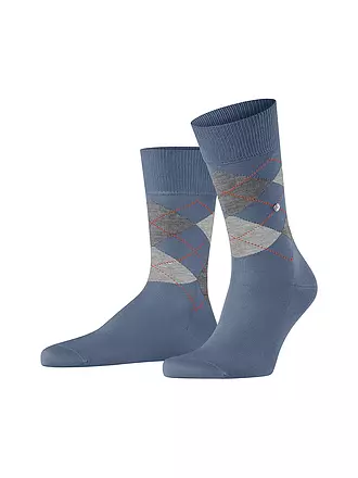 BURLINGTON | Herren Socken 40-46 MANCHESTER gravel | blau