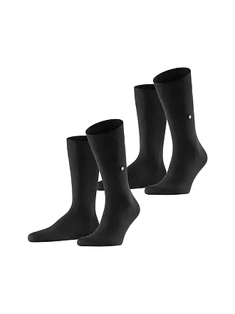 BURLINGTON | Herren Socken EVERYDAY 2-er Pkg. 40-46 anthracite mel. | schwarz