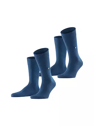 BURLINGTON | Herren Socken EVERYDAY 2-er Pkg. 40-46 dk. marine | schwarz