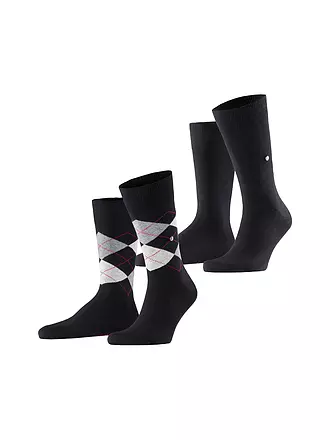 BURLINGTON | Herren Socken EVERYDAY 2-er Pkg. 40-46 lt.  heather | schwarz