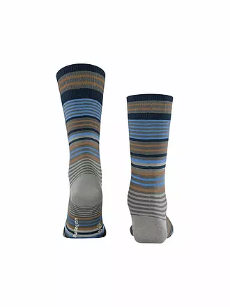 BURLINGTON | Herren Socken STRIPE 40-46 dark grey | schwarz