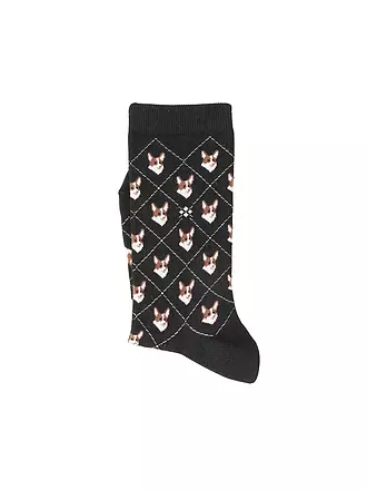 BURLINGTON | Socken Gr 36-41 lemon | schwarz