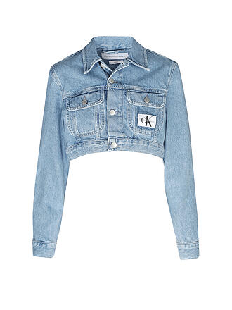 CALVIN KLEIN JEANS | Jeansjacke Cropped Fit | blau
