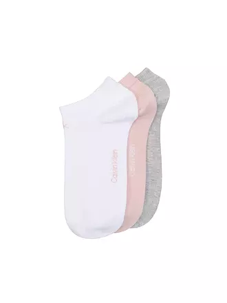 CALVIN KLEIN | Socken 3er Pkg white | rosa