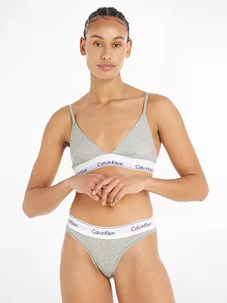 CALVIN KLEIN | String MODERN COTTON black | grau