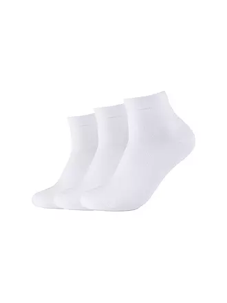 CAMANO |  Sneakersocken 3er Pkg sand melange | weiss