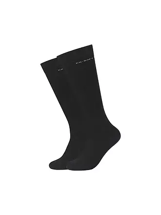 CAMANO | Damen Stutzen 2-er Pkg anthracite | schwarz