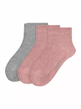 CAMANO | Jungen Sneakersocken 3er Pkg white | rosa