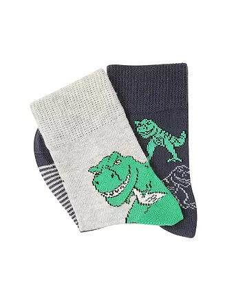 CAMANO | Jungen Socken 2er Pkg. fog melange | bunt