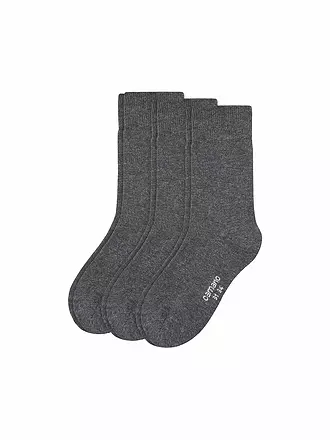 CAMANO | Jungen Socken 3er Pkg stone melange | grau