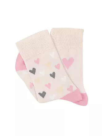 CAMANO | Mädchen Socken 2er Pkg silver peony | beige