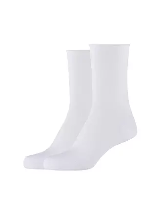 CAMANO | Rollsocken 2er Pkg black | weiss