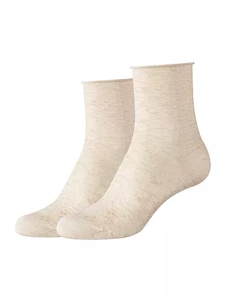 CAMANO | Rollsocken 2er Pkg black | beige