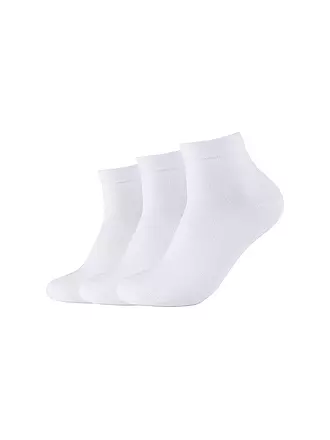 CAMANO | Sneaker Socken 3-er Pkg black | weiss