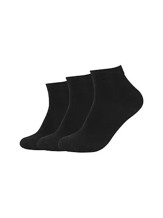 CAMANO | Sneaker Socken 3-er Pkg black | dunkelblau