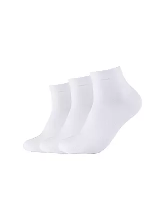 CAMANO | Sneaker Socken 3-er Pkg sand melange | weiss