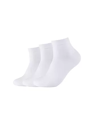 CAMANO | Sneaker Socken 3-er Pkg white | dunkelblau