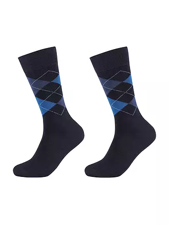 CAMANO | Socken 2-er Pkg. anthracite | blau