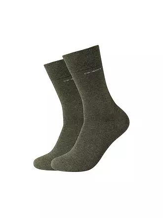 CAMANO | Socken 2-er Pkg. anthrazit | olive