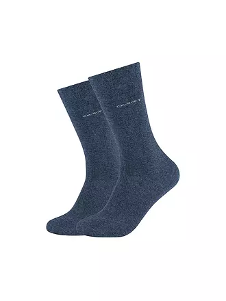 CAMANO | Socken 2er Pkg dark brown | blau