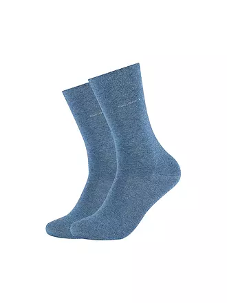 CAMANO | Socken 2er Pkg sand melange | blau