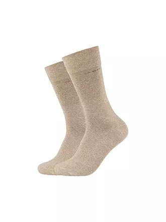 CAMANO | Socken 2er Pkg. CA-SOFT sand melange | braun