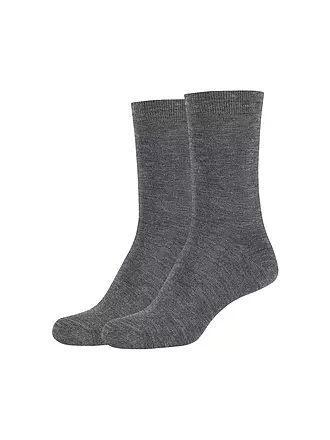 CAMANO | Socken Silky 2er Pkg black | grau