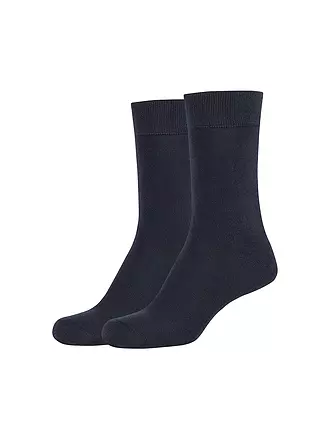 CAMANO | Socken Silky 2er Pkg dark grey mel. | blau