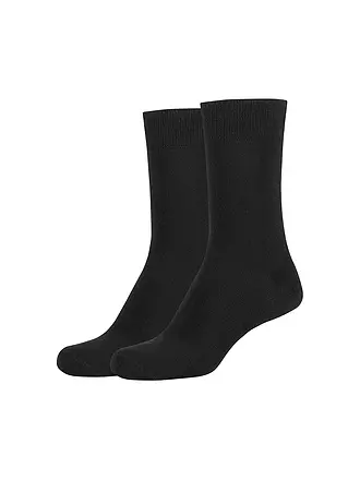 CAMANO | Socken Silky 2er Pkg dark grey mel. | schwarz