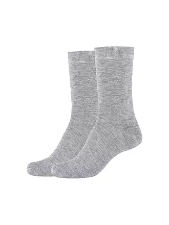 CAMANO | Socken Silky 2er Pkg dark grey mel. | grau