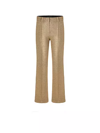 CAMBIO | Hose Flared Fit FRANCE CROPPED | gold