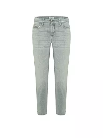 CAMBIO | Jeans Slim Fit 7/8 PIPER SHORT SWAROVSKI | grau