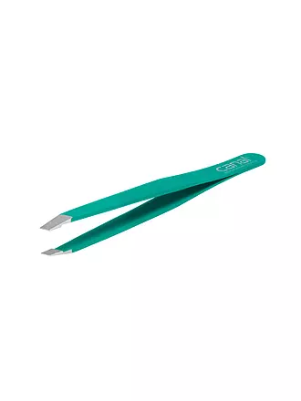 CANAL | Haarpinzette rostfrei/schräg 95 mm (Grün) 2069 | grün