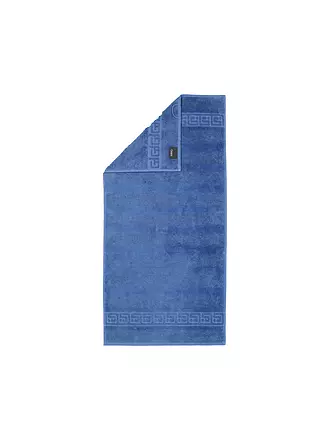 CAWÖ | Duschtuch NOBLESSE 80x160cm Weiss | blau
