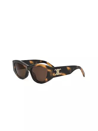 CELINE | Triomphe havanabraune geometrische Sonnenbrille | schwarz
