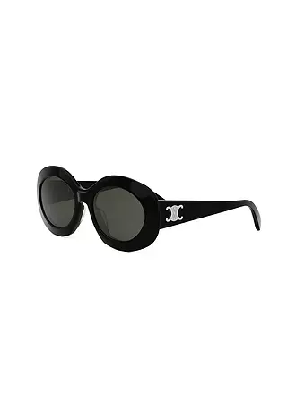 CELINE | Triomphe schwarze runde Sonnenbrille | dunkelrot