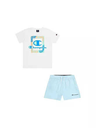 CHAMPION | Jungen Set T-Shirt und Shorts | hellgrün