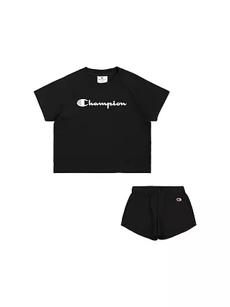 CHAMPION | Mädchen Set 2-teilig T-Shirt und Shorts | beige