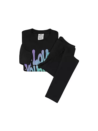 CHAMPION | Mädchen Sweater und Jogginghose | schwarz