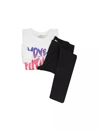 CHAMPION | Mädchen Sweater und Jogginghose | schwarz
